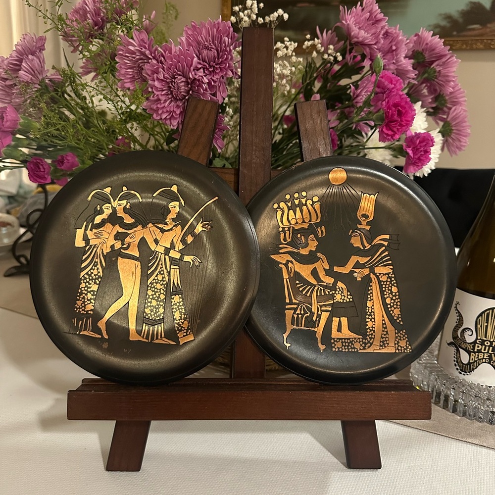 Egyptian Themed Decorative Plates